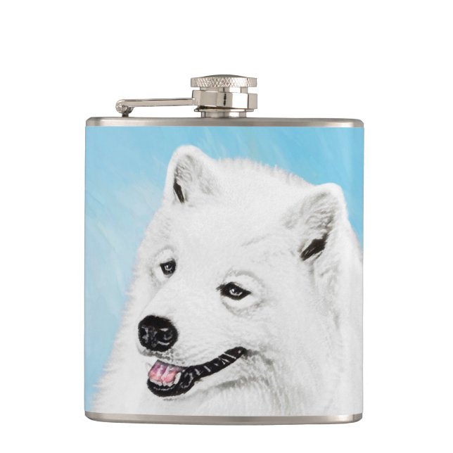 Cantil Pintura Samoyed - Arte Cachorosa Original (Frente)