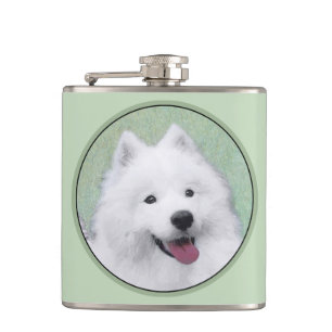 Cantil Pintura Samoyed - Arte Cachorosa Original