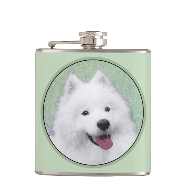Cantil Pintura Samoyed - Arte Cachorosa Original (Frente)