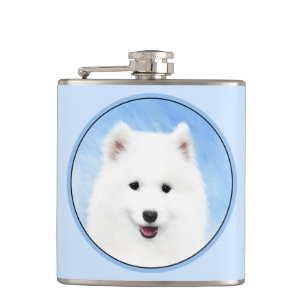 Cantil Pintura Samoyed Puppy - Arte Cachorra Original