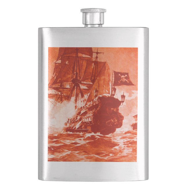 Cantil PIRATE SHIP BATTTTTLE EM vermelho (Frente)