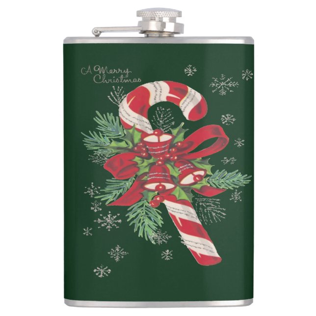 Cantil Pirulito de Natal Feliz Natal Vintage (Frente)