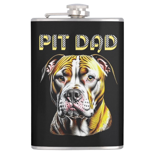 Cantil Pit Bull Mãe | Pão de cão personalizado (Frente)