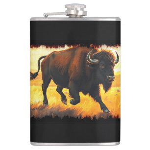 Cantil Plains Buffalo - Trabalho de arte de Buffalo Ameri