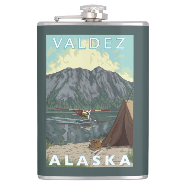 Cantil Plano de Bush & pesca - Valdez, Alaska (Frente)