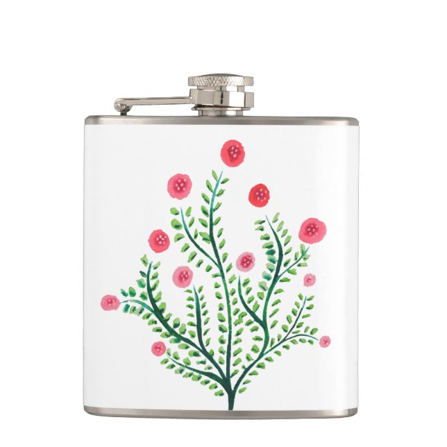 Cantil Planta de Aquarela Bonito com Primavera Floral min (Frente)