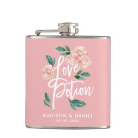 Poção do Amor Bege Rosa Floral Personalizado