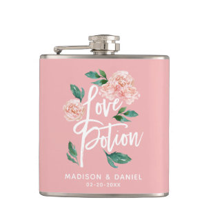 Cantil Poção do Amor Bege Rosa Floral Personalizado