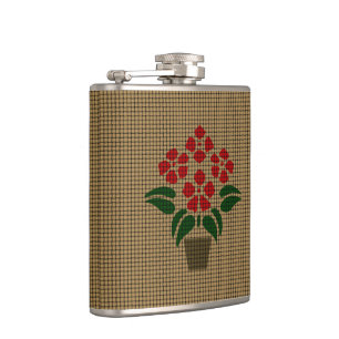 Cantil Poinsetta Tecida