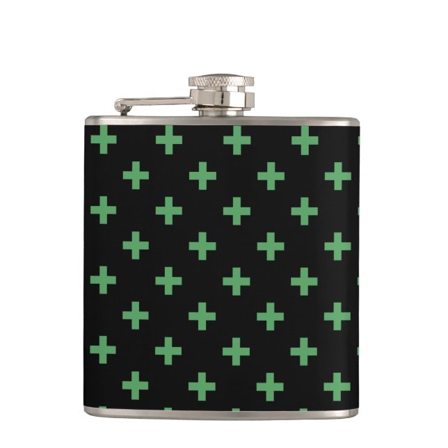 Cantil Polka verde cruza a preto (Frente)