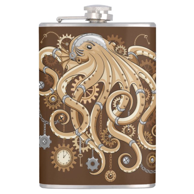 Cantil Polvo Steampunk Retro Fantasia Mecânica (Frente)