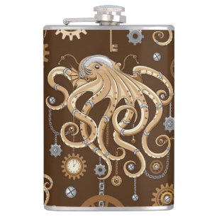 Cantil Polvo Steampunk Retro Fantasia Mecânica