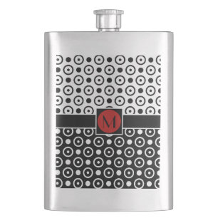 Cantil Pontos polka Half Black Half White com monograma