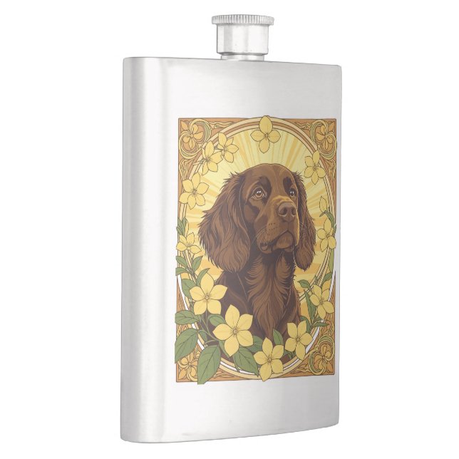 Cantil Poodle E Flores Amarelas De Jasmim (Direita)