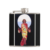 Poster 1920 francês do art deco da mulher do licor