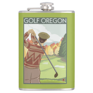 Cantil Poster das viagens vintage da cena de OregonGolf