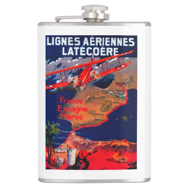 Cantil Poster vintage de Lignes Aeriennes Latecoere (Frente)