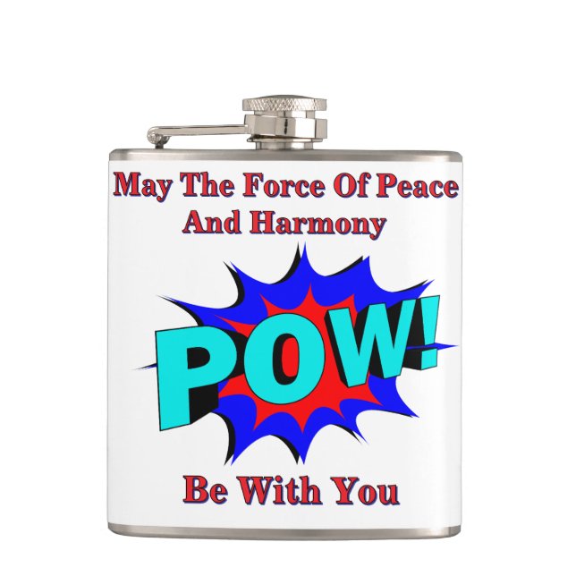 Cantil Pow! Frasco Molhado de Vinil para Paz e Harmonia (Frente)