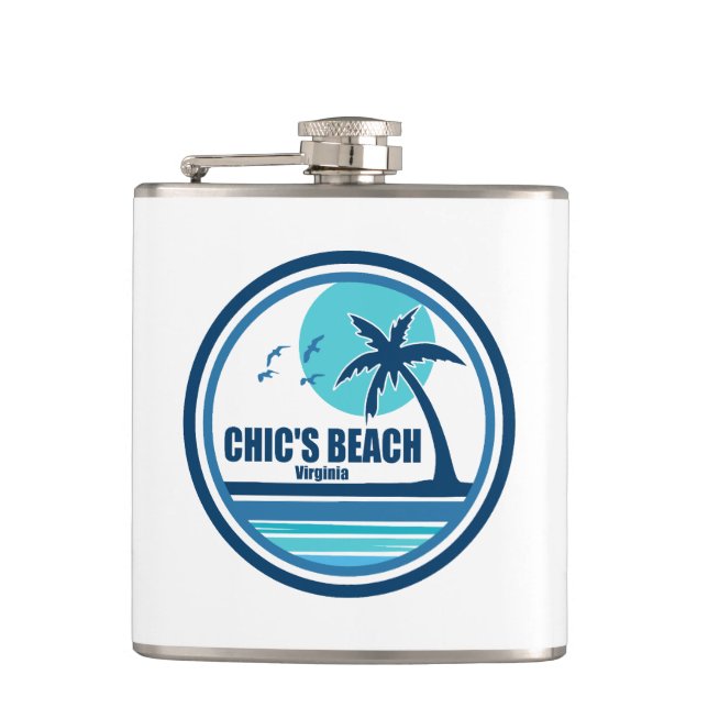 Cantil Praia Chic's Virginia Palmeira Pássaros (Frente)