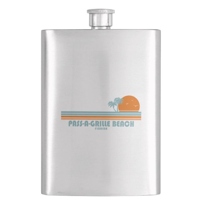Cantil Praia Pass-a-Grille Florida Sol Palmeiras (Frente)