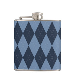 Cantil Preppy Argyle Azul Marinho & Azul Personalizado pa
