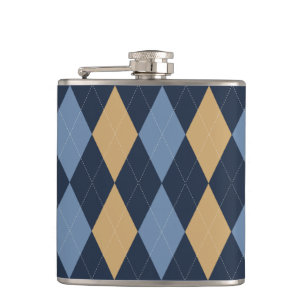 Cantil Preppy Argyle Azul Marinho Caqui Fumaça Azul Perso
