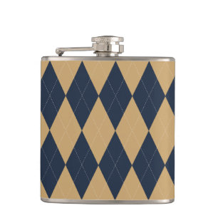 Cantil Preppy Argyle Bege e Azul-Marinho Gravata Personal