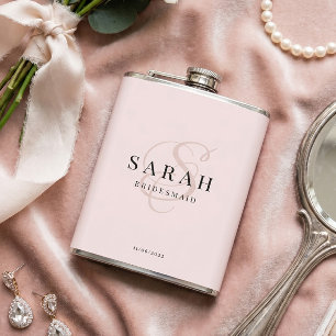 Cantil Presente de Dama de Honra com Caligrafia Elegante