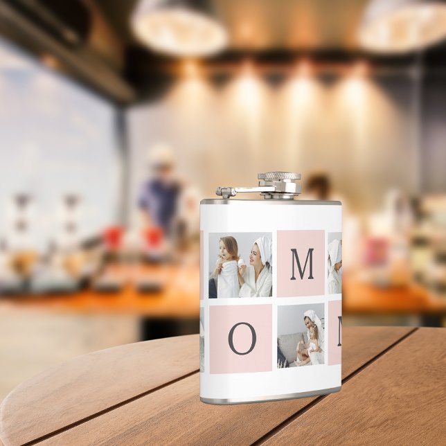 Cantil Presente de Mamãe Rosa e Foto Collage Moderna (Criador carregado)