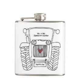 Cantil Presente personalizado de casamento do país do tra