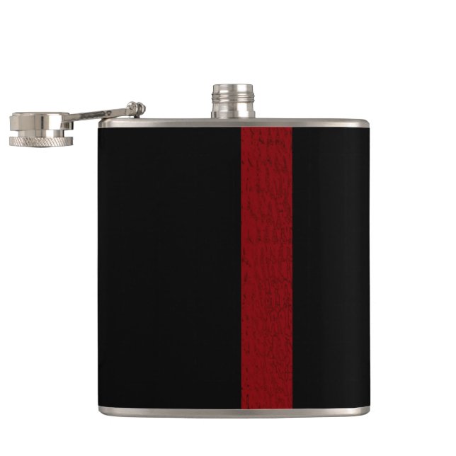 Cantil Preto com Burgandy Strip Flask (Aberto)