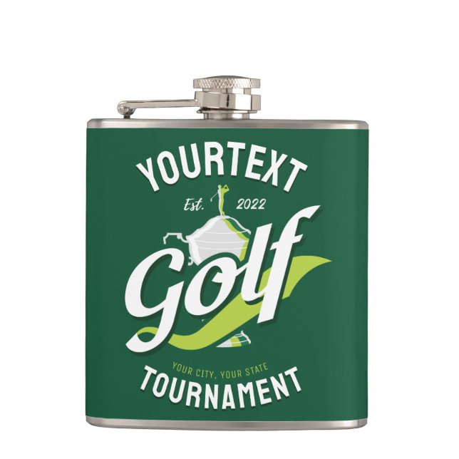 Cantil Pro Golfer NOME Troféu Torneio de Golfe (Frente)