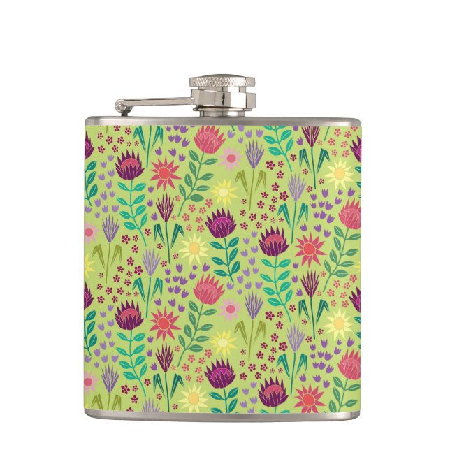 Cantil Protea Floral Block Impressão Millefleur Cheio ver (Frente)