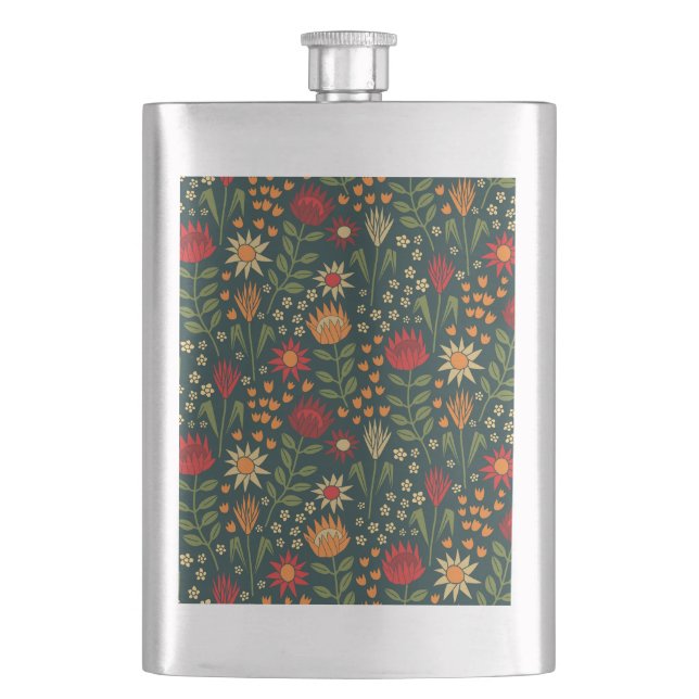 Cantil Protea Floral Block Impressão Millefleur dardos (Frente)