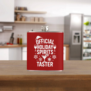 Cantil Provador de espíritos engraçados de Natal vermelho