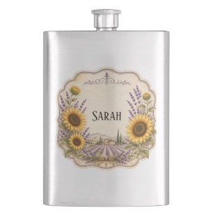 Cantil provence lavanda e girassol vintage pessoal