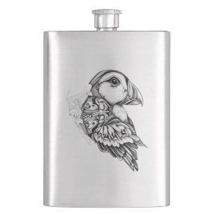 Cantil Puffin Wild Animal Nature Ilustração Tatuagem de A