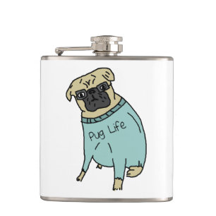 Cantil Pug Life - Cachorro Engraçado Num Suor