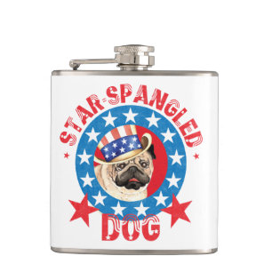 Cantil Pug Patriótico