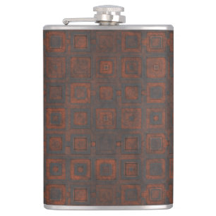 Cantil Quadrados metálicos enferrujados