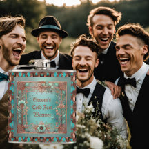 Quadro Elegante de Turquesa de Cobre Personalizáve