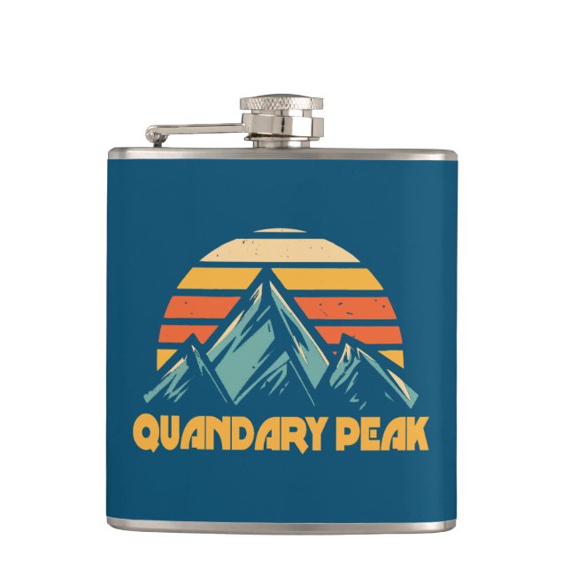 Cantil Quandary Peak Colorado Retro Turquesa (Frente)