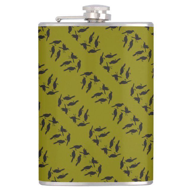 Cantil Quatro Chamando Pássaros Estilo de Estêncil Cortad (Frente)