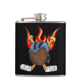 Cantil Queimando punhos e punhos de hóquei em chamas, pre