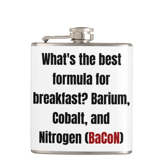 Cantil Química Bacon Pun Pai Ciência Engraçada (Frente)