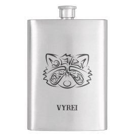 Cantil Racconon Tribal Negro e Branco