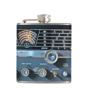 Cantil Rádio Vintage Short Wave Flask