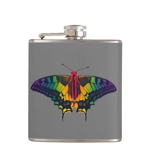 Cantil Rainbow Pride Flag Swallowtail Butterfly (Frente)