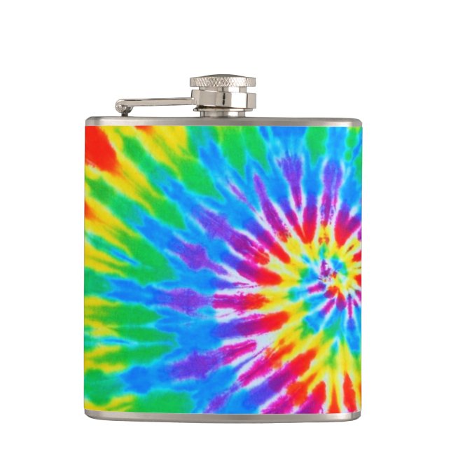 Cantil Rainbow Spiral Tie-Dye Flask (Frente)