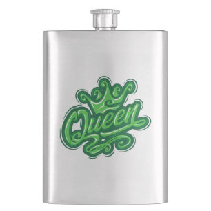 Cantil Rainha com coroa, Design de tipografia